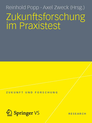 cover image of Zukunftsforschung im Praxistest